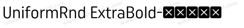 UniformRnd ExtraBold字体转换
